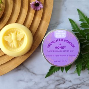 French Lavender & Honey Solid Lotion Bar