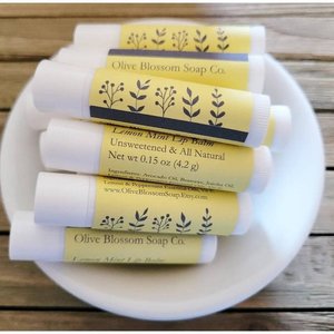 Set of 3 All Natural Lip Balms Made With Essential Oils