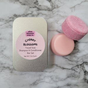 Travel Size Shampoo And Conditioner Bar Set