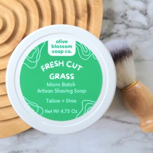 Fresh Cut Grass Artisan Shave Soap