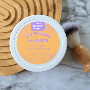 Clementine Lavender Artisan Shave Soap