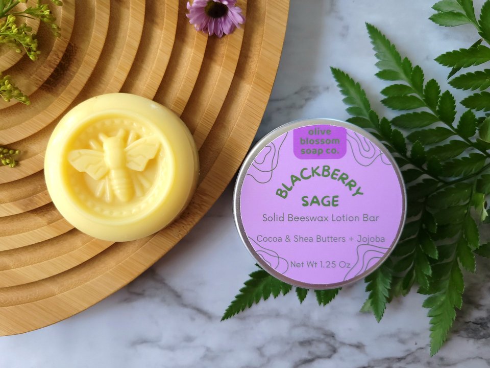 Blackberry Sage Solid Lotion Bar