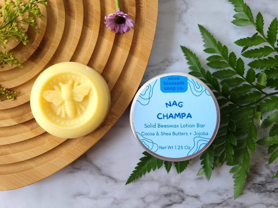 Nag Champa Solid Lotion Bar