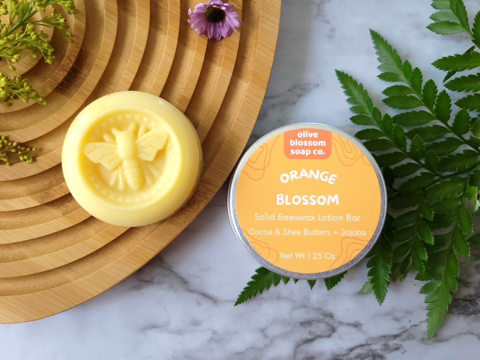 Orange Blossom Solid Lotion Bar