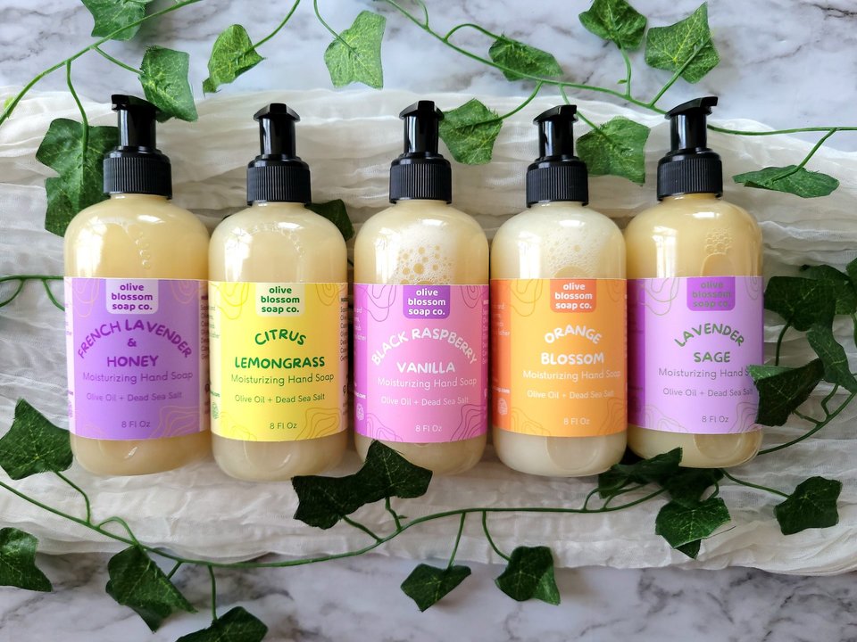 Liquid Hand Soap 4 Bottle Gift Set