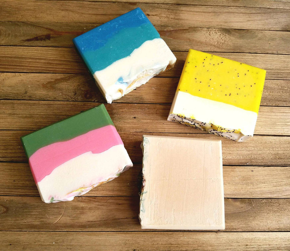 Set of Four Handmade Soaps 