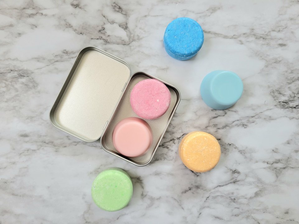 Travel Size Shampoo And Conditioner Bar Set