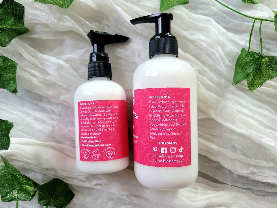 Rosewater and Aloe Cream Cleanser Face Wash