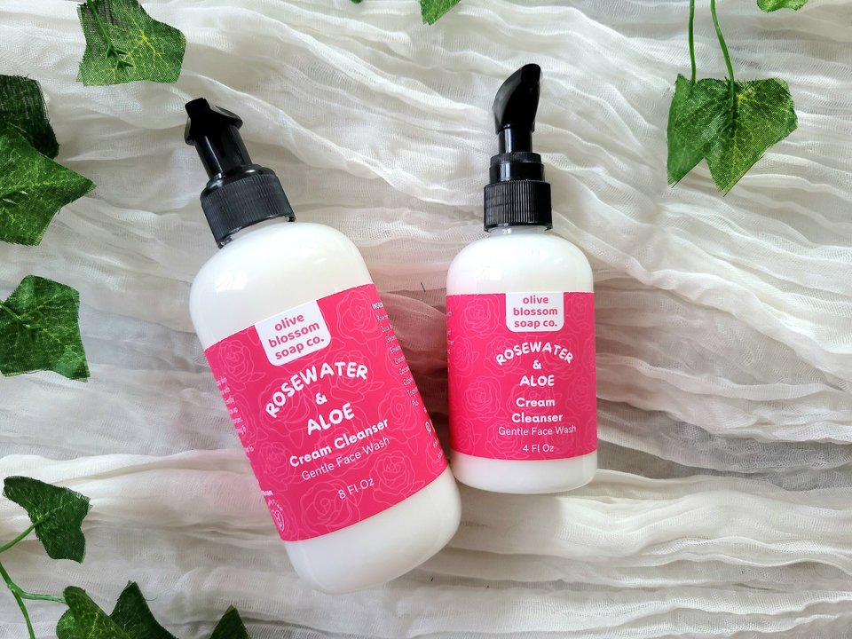 Rosewater and Aloe Cream Cleanser Face Wash