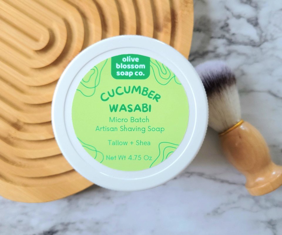 Cucumber Wasabi Artisan Shave Soap