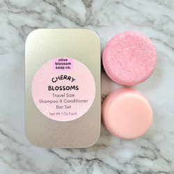 Travel Size Shampoo And Conditioner Bar Set