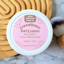 Strawberry Patchouli Artisan Shave Soap