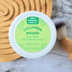 Cucumber Wasabi Artisan Shave Soap