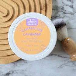 Clementine Lavender Artisan Shave Soap